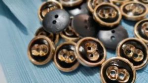 Kancing Baju Mata Emas Diameter 18 mm & 21 mm Isi 100 Pcs