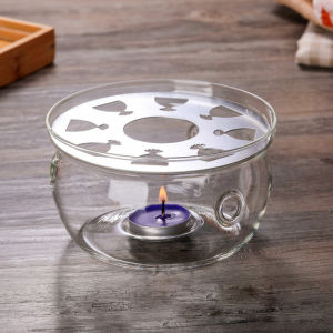 Heat-Resistant Glass Tea Warmer Base