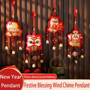 YIXINYIDE1999  dây chuyền năm con rắn Trang trí năm  Chúc mừng năm  Trung Quốc Chuông gió chúc mừng lễ hội Dễ thương Có chuông  dây chuyền xe hơi