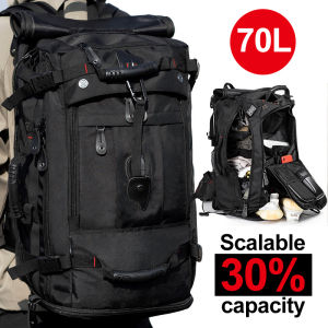 50L 70L Large Capacity Travel Backpack Luggage Bag Fitness Duffle Independent Shoes Storage Bag Laptop Business Boarding Sports Training