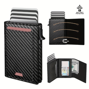 Mens Business Wallet Multi-card slot magnetic enclosure RFID Blocking Travel Wallet Card holder card pack