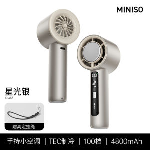 Portable Mini Handheld Air Conditioner Fan USB Powered Outdoor Quiet Cooling Desktop Fan Strong Wind Long Battery Life