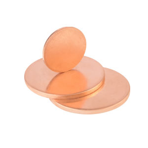 PURESHI | Solid Red Copper Round Plate