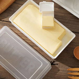 Butter Dish with Cover Butter Fresh-keeping Box with Cutter Slicer Countertop Butter Box Kitchen Baking Accessories