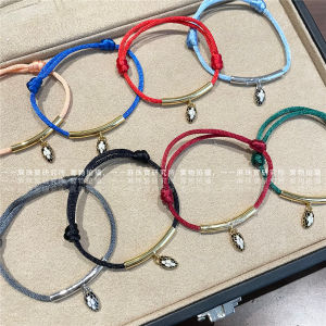Adjustable Enamel Snake Head And Bone Hand Rope Chain Bracelet for Men And Women Lucky Charm Red Black Colorful Fashion Jewelry