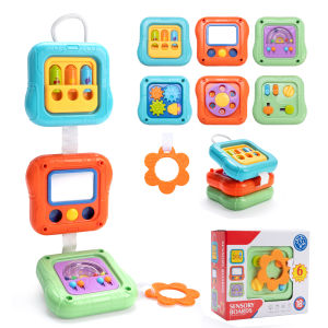 Montessori Toys Handbag Busy Board Baby Activity Cube Sensory Toys Fine Motor Skill Early Educational Toys for Toddlers Gifts