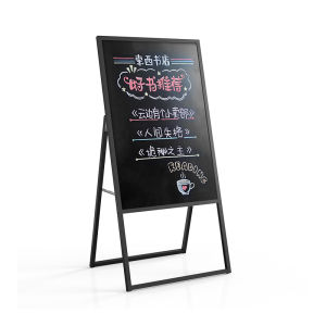 Outdoor A-frame Handwritten Standing Display Board Blackboard Advertising Sign Half Frame Business Supplies Outdoor Coffee Shop