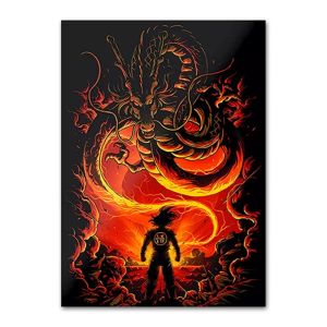 Bandai | Japanese Modern Anime Retro Dragon Ball Poster Goku Gohan Vegeta Piccolo Friza Canvas Painting Print Wall Art Children Gift