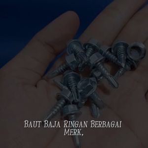 Baut Baja Ringan / Sekrup Baja Ringan 10x16 10x19 1Kotak Isi 1000Pcs berbagai merk