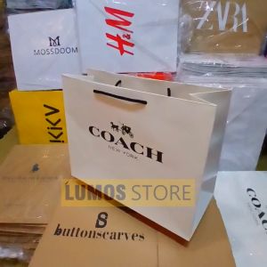 paper bag kertas kado coach premium 2 sisi