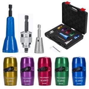 Precision Wire Stripper For Electric Drill Driver Stripping Wire Tool Pliers Peeling Machine Cable Stripper Twisting Tool