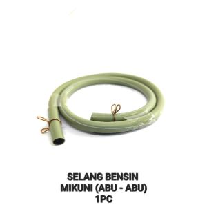 SELANG BENSIN "MIKUNI" ABU - ABU + KLEM  (Panjang 60 cm  Diameter Dalam 4 mm  Diameter Luar 8 mm)
