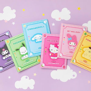 กระดาษสำหรับโน้ตแปะแสนน่ารักชุดกระดาษบันทึกแปะอนิเมะคิตตี้แสนสนุกอุปกรณ์สำนักงานอุปกรณ์การเรียนน่ารักๆ