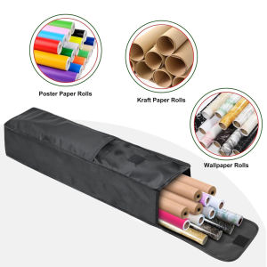 Gift Wrapping Paper Storage Bag Under-bed Storage Organizer with Reinforced Handle Decorative Paper Storage Waterproof
