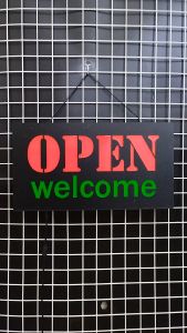 OPEN WELCOME ขนาด 44 X 24 X 3.5 cm ป้ายไฟอะคลีลิค ป้ายไฟ หน้าร้าน ป้ายไฟตัวอักษร LED ตกแต่งหน้าร้าน สร้างความโดดเด่นให้ร้านคุณ