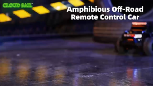 Xe điều khiển từ xa địa hình 2 chế độ nước & đất – Mô hình xe cảnh sát có đèn & âm thanh – Xe địa hình leo trèo