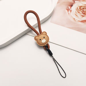 สร้อยข้อมือรูปหมีสัตว์น่ารักแบบยืดหยุ่นสำหรับผู้หญิง สร้อยข้อมือแบบยืดหยุ่นสำหรับโทรศัพท์มือถือ สร้อยคอแบบยืดหยุ่นสำหรับกุญแจ