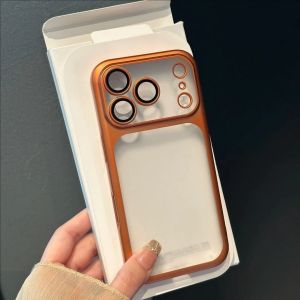 เคสหรูหราแบบนาโนด้านโปร่งแสงสำหรับ iPhone 17 Air 16 15 14 13 12 Pro Max 17Pro 17Air I17 เคสพีซีเคลือบกันกระแทกแบบด้าน