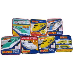 Pure Cotton Childrens Train Shinkansen Printed Small Square Scarf Handkerchief Fashionable Kids Fashion Accessories