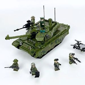 ZHBO Tank Tempur Militer Model Block Brick Bangunan Partikel Kecil Mainan Anak-anak