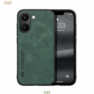 Ốp Điện Thoại Da Cao Cấp Từ Tính Dành Cho Xiaomi Poco Series - X6 X7 X8 Pro Max C71 C75 F6 F8 Pro Ultra Với Tấm Kim Loại Hỗ Trợ Gắn Trên Ô Tô