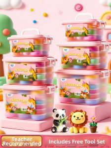 XUEDELE | Non-toxic Ultra Light Clay 24 Colors 36pcs