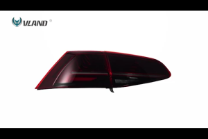 Vland Volkswagen Golf 7 MK7 MK7.5 2013 - 2021 Hatchback CSL Design Tail Lamp With Signal Running