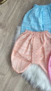 โจงกระเบนเด็กผ้าพิมพ์ลายขอ ผ้านิ่มใส่สบาย