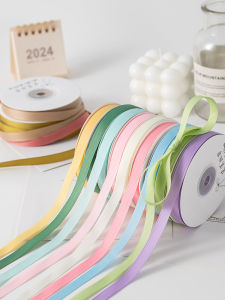 Double-Sided Polyester Ribbon 9mm DIY Handmade Hair Accessories Wedding Celebration Gifts Baking Flower Bouquet Packaging Ribbon
