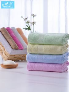 Khăn Sợi Than Tre 8 Gói Nguyên Chất Cotton Vải Bông Thấm Hút Không Rụng Lông Rửa Mặt Làm Đẹp Sử Dụng Tại Nhà Khăn Lớn Nam Màu Macaron