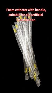 Foam tip Pig AI Catheter for Sow Gilt 10 pcs Catheter for swine 10 pcs catheter for pig Swine catheter Foam tip catheter
