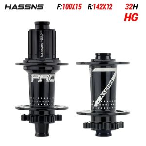 GOLDIX | HASSNS PRO7 Bicycle Hub 32H J-Bend Spokes 135x10 142x12 12x148 HG/XD/MS 4Pcs Sealed Bearing for Mountain Bike flywheel