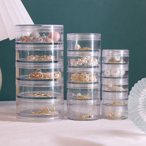 Creative Jewelry Storage Box Anti-Oxidation Dustproof Ring Necklace Earring Storage Case Fashionable Accessory Organizer