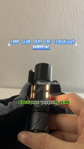 LOOP GEAR SK03 EDC Flashlight – 1000 Lumens 120m Range Aluminum/Stainless Steel Ultra Compact 360° Illumination