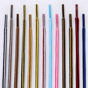 1Pair Round Striped Shoelace Outdoor Sports Shoelaces Sneaker Boots Laces Length 70cm/90cm/120cm/150cm