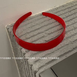 Anti-Slip Red Simple Acetate Hairband for Girls Face Washing Hairband Fashionable Korean Style Hair Accessories for Women