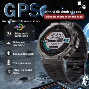 Đồng Hồ Thông Minh GPS T-Rex 3 2025 Dành Cho Amazfit Chống Nước Tiêu Chuẩn Quân Sự 10ATM Tích Hợp La Bàn Đo Độ Cao Theo Dõi Nhịp Tim Dành Cho Nam Và Nữ