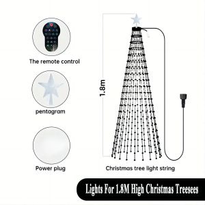 MIMIRGB 400LEDs Christmas Tree LED Lights Smart RGB LED String Lights Holiday Decoration for Indoor Outdoor Tree APP Control