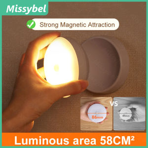 LED Night Light USB Charging Motion Sensor Sound/Light Control Hallway Home Bathroom Round Energy Saving LED Sensor Light Bedroom
