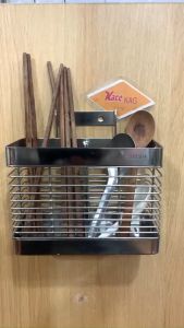 Ống đũa đôi vuông inox lưới KAG-ODM46  kệ đựng đũa nhà bếp Inox SUS304 siêu bền giá tốt sử dụng tốt