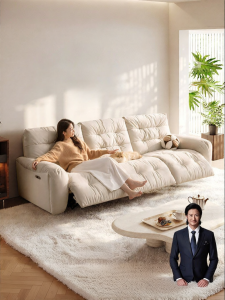 Electric Sofa with Soft and Cream Style