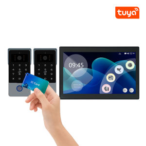 Wireless Door Intercom Smart AI Detection Anti Theft Alarm 10.1inches Wired RFID Video