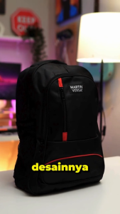 Martinversa TP6 Tas Polo Pria Laptop USB Charger Sekolah Kerja Kanvas Nylon