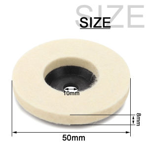 Si Fang | 1-3pcs 2/3inch Wool Polishing Wheel Polishing Disc Angle Grinder Wheel Felt Polishing Disc for Marble Glass Ceramic Grinding