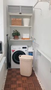 Kotak Laundry Krem & Praktis: Olymplast OLB Coklat/Cream