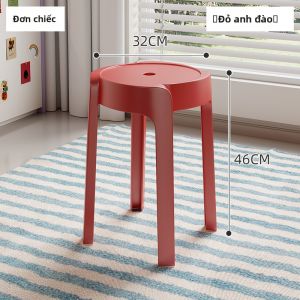 ZHUSHANXIA | Đôn Ghế Nhựa Dày Đựng chồng được 2025 Bản Mới