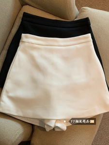 White High Waist A-Line Mini Skirt Suit Womens Short Pants Autumn Fashion Commute Korean Style Half-length Skirt