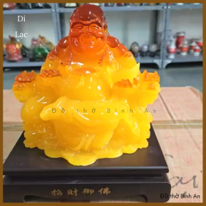 Tượng ngọc Phật Di Lặc ngồi phú quý phát tài phát lộc - Đồ thờ Bình An - Decor Phong thủy