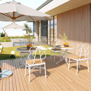 Outdoor Beverage Shop Milk Tea Store Coffee Shop Cold Drink Bakery Popular Clothing Store Front Patio Table Chair Set Combination