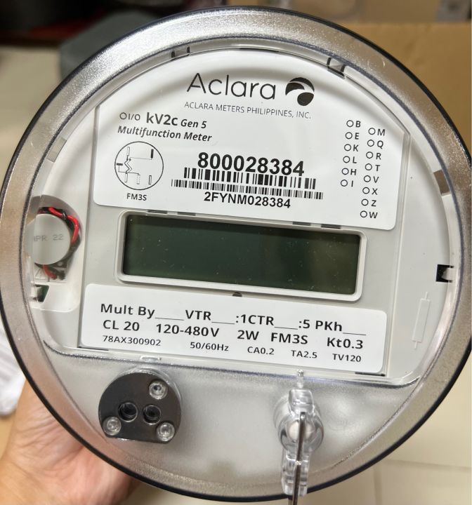 Submeter Aclara / GE kV2c Form 3s,1P, 2Wire, CL20, CT rated 120-480V ...